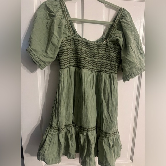 Free People Dresses & Skirts - Free people easy cotton dress in green